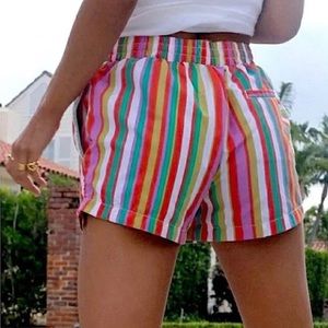 Urban Outfitters Colorful Striped Drawstring Shorts Size Medium